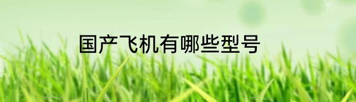 国产飞机有哪些型号