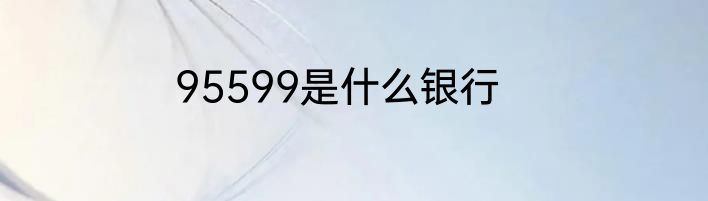 95599是什么银行