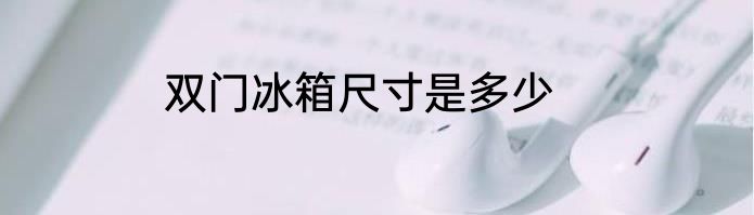双门冰箱尺寸是多少
