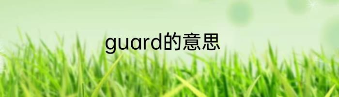 guard的意思