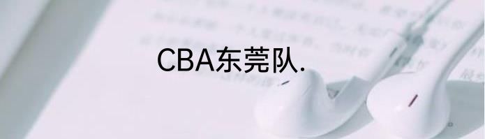 CBA东莞队.