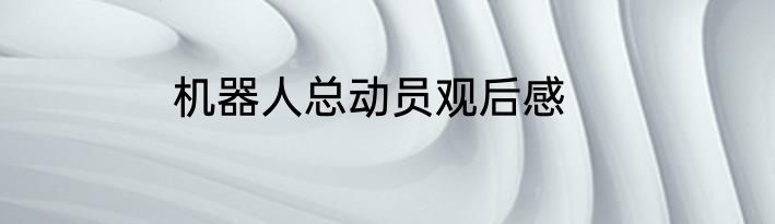 机器人总动员观后感