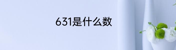 631是什么数
