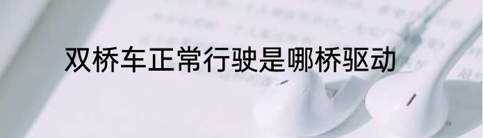 双桥车正常行驶是哪桥驱动