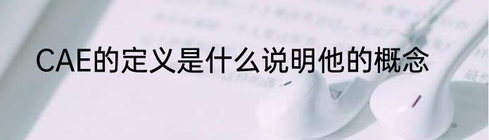 CAE的定义是什么说明他的概念