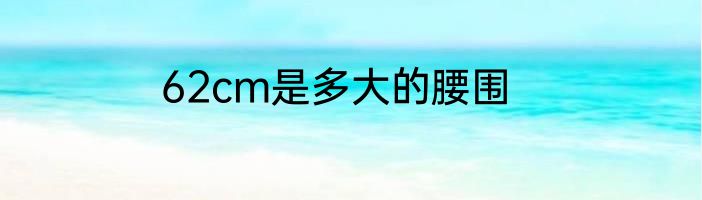 62cm是多大的腰围
