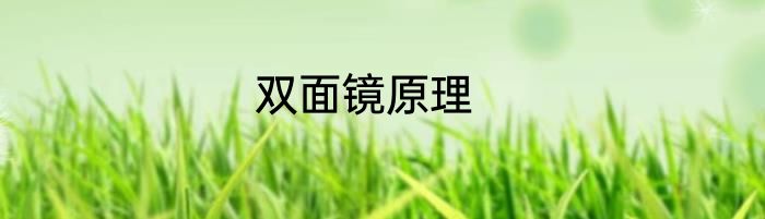 双面镜原理