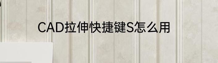 CAD拉伸快捷键S怎么用