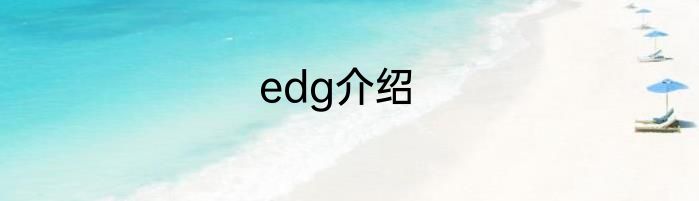edg介绍