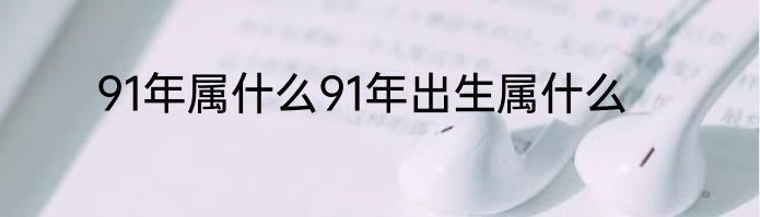 91年属什么91年出生属什么