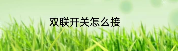 双联开关怎么接