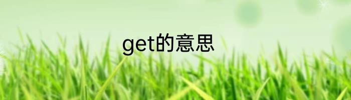 get的意思
