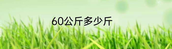 60公斤多少斤