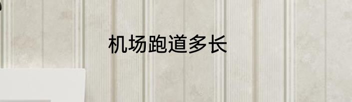 机场跑道多长