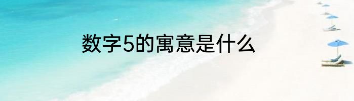 数字5的寓意是什么