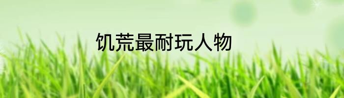 饥荒最耐玩人物