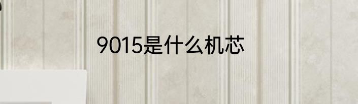 9015是什么机芯