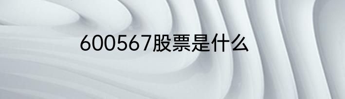 600567股票是什么