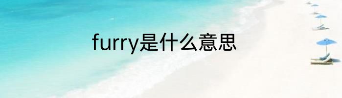 furry是什么意思