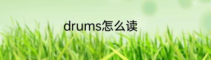 drums怎么读