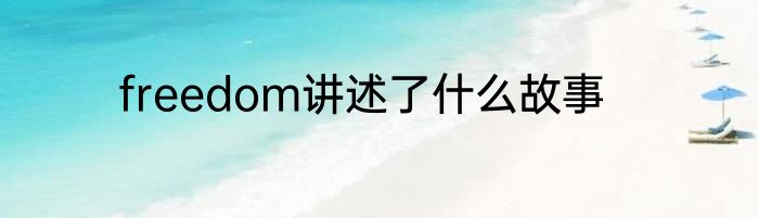 freedom讲述了什么故事