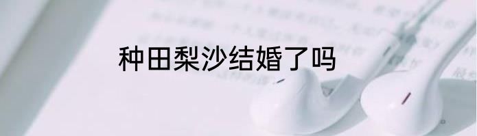 种田梨沙结婚了吗