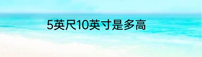 5英尺10英寸是多高