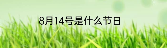 8月14号是什么节日