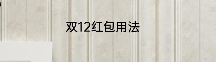 双12红包用法