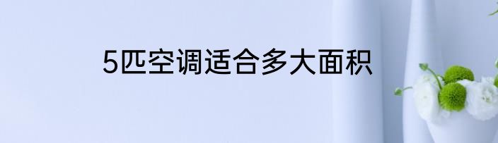 5匹空调适合多大面积