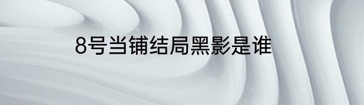 8号当铺结局黑影是谁