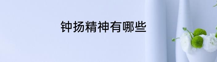 钟扬精神有哪些