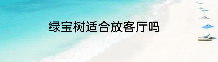 绿宝树适合放客厅吗