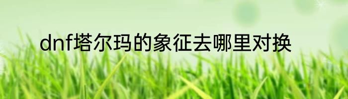 dnf塔尔玛的象征去哪里对换