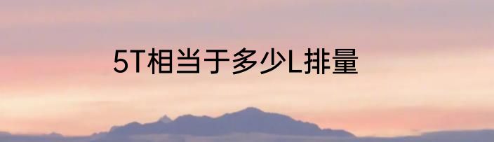 5T相当于多少L排量
