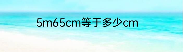 5m65cm等于多少cm