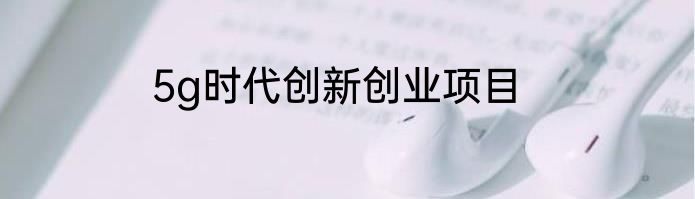 5g时代创新创业项目