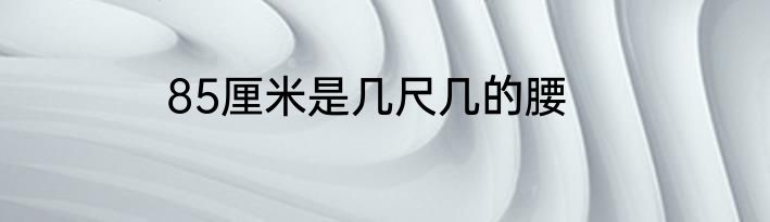 85厘米是几尺几的腰