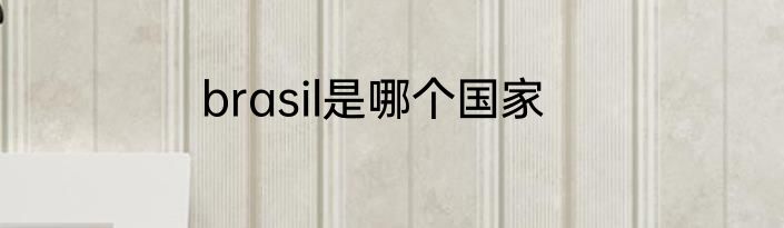brasil是哪个国家
