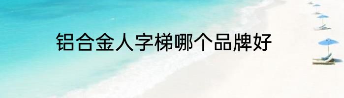 铝合金人字梯哪个品牌好