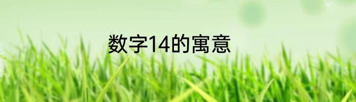 数字14的寓意