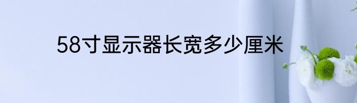 58寸显示器长宽多少厘米