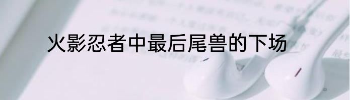火影忍者中最后尾兽的下场