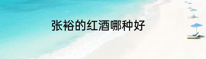 张裕的红酒哪种好