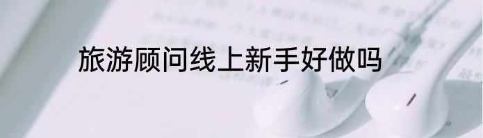 旅游顾问线上新手好做吗