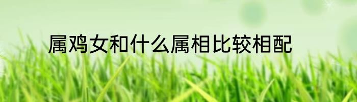 属鸡女和什么属相比较相配