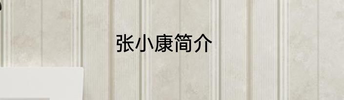 张小康简介