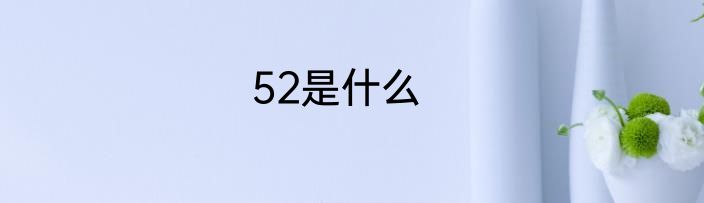 52是什么