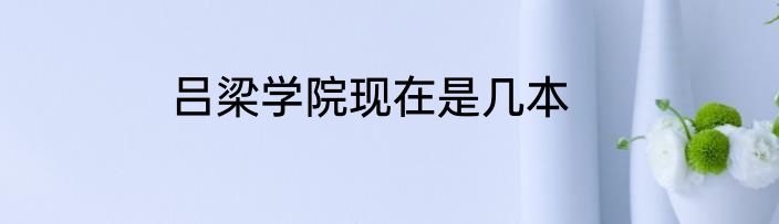 吕梁学院现在是几本
