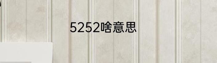 5252啥意思